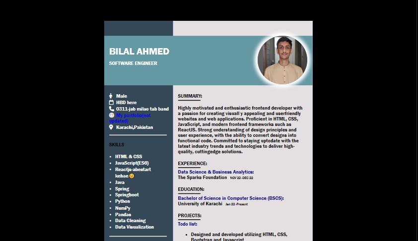 Bilal Ahmed